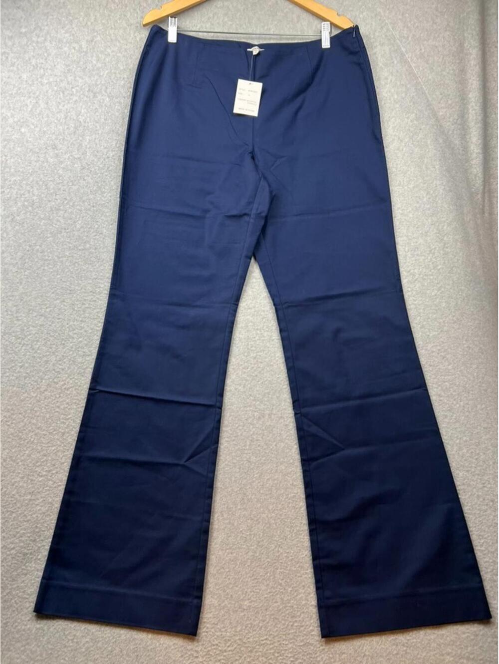 Boston Proper Womens Flare Leg Pants Size 14 Simple Casual Career Office Work